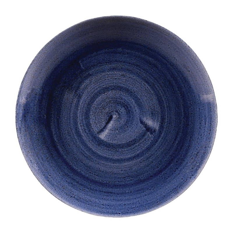 Assiettes rondes Stonecast Patina Cobalt 217mm (Lot de 12) - Churchill