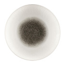 Assiettes creuses Bamboo centre imprimé quartz noir 281mm (lot de 12) - Churchill