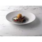 Assiettes creuses Bamboo centre imprimé quartz noir 281mm (lot de 12) - Churchill