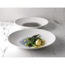 Assiettes creuses Bamboo centre imprimé quartz noir 281mm (lot de 12) - Churchill
