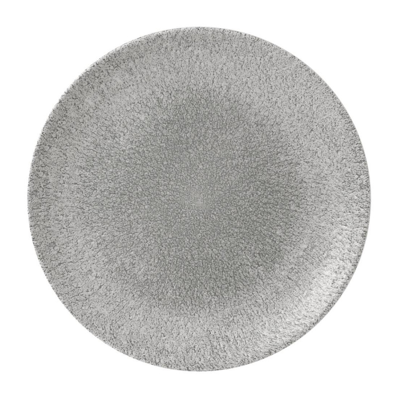 Assiettes rondes Raku Evolve Jasper Grey 260mm (Lot de 12) - Churchill