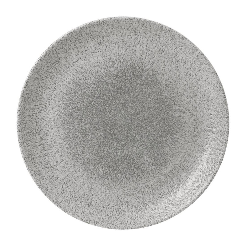 Assiettes rondes Raku Evolve Jasper Grey 288mm (Lot de 12) - Churchill