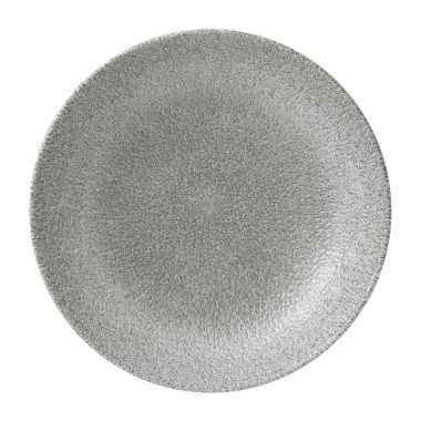 Assiettes coupes rondes Raku Evolve Jasper Grey 248mm (Lot de 12) - Churchill