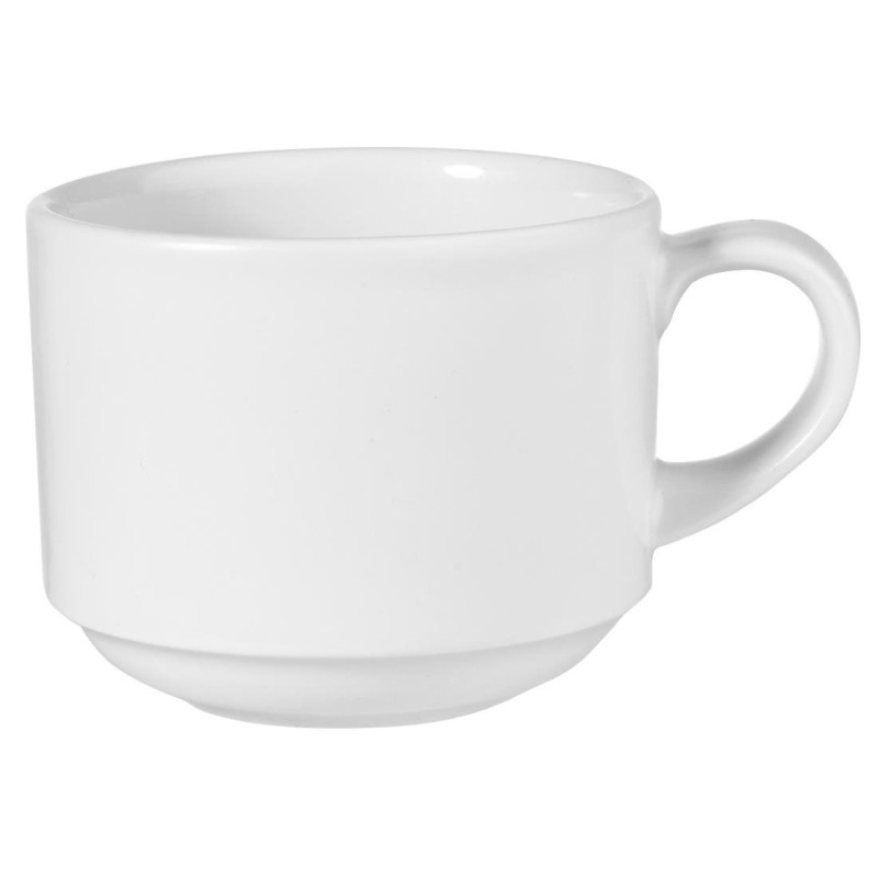 Tasses empilables White 227ml (Lot de 12) - Churchill