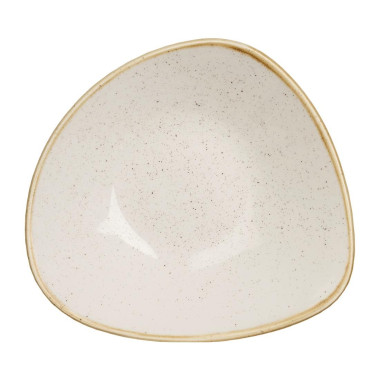 Bols triangulaires Stonecast Barley White 152mm (Lot de 12) - Churchill