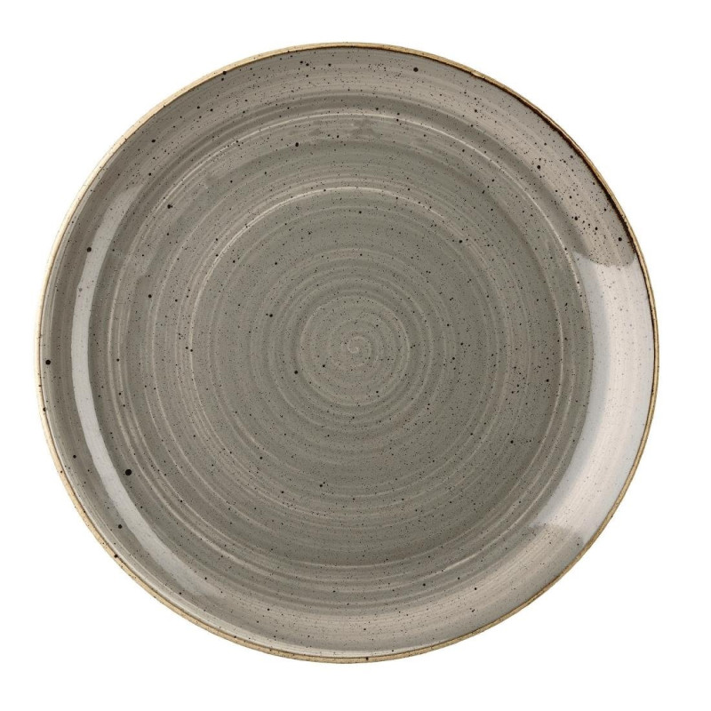 Assiettes rondes Stonecast Grey Evolve 324mm (Lot de 6) - Churchill