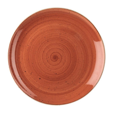 Assiettes avec rebord Stonecast Spiced Orange Evolve 324mm (Lot de 6) - Churchill