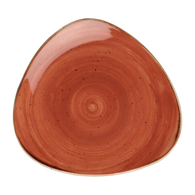 Assiettes triangulaires Stonecast Spiced Orange Lotus 192mm (Lot de 12) - Churchill
