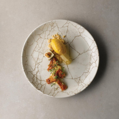 Assiettes rondes Studio Prints Kintsugi Agate Grey 288mm (Lot de 12) - Churchill