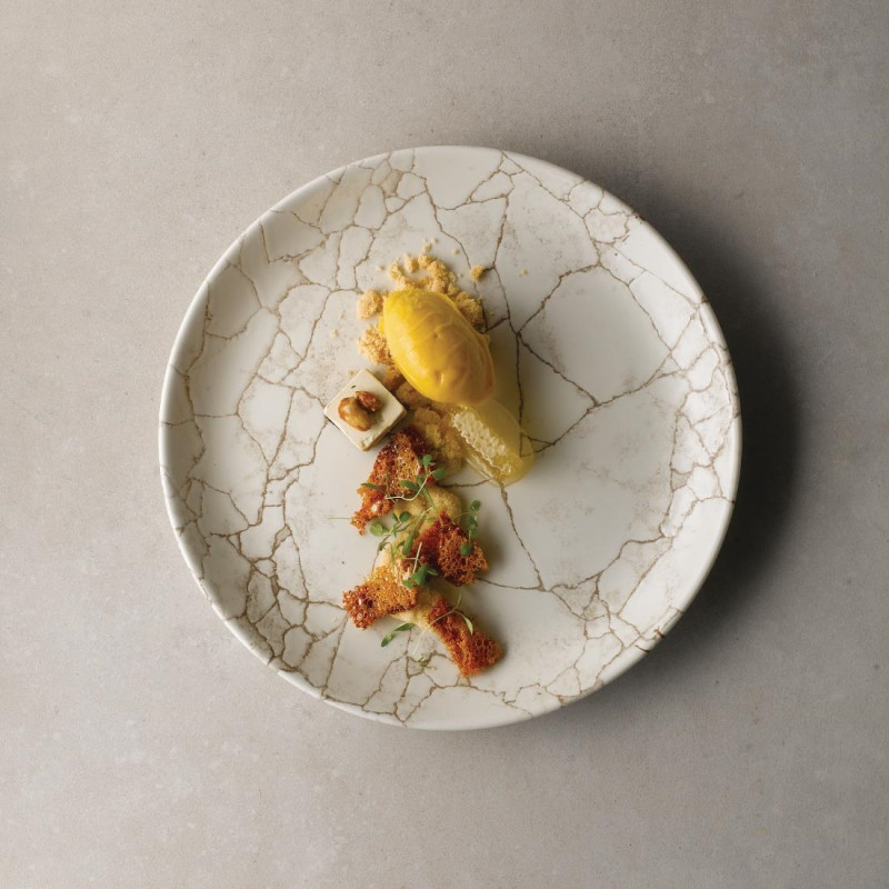 Assiettes rondes Studio Prints Kintsugi Agate Grey 288mm (Lot de 12) - Churchill