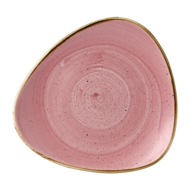 Assiettes triangulaires Stonecast Petal Pink 229mm (Lot de 12) - Churchill