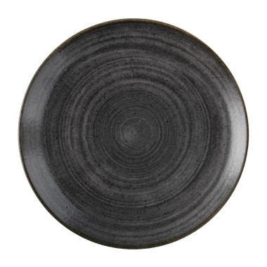 Assiettes rondes Stonecast Raw Evolve Black 260mm (Lot de 12) - Churchill