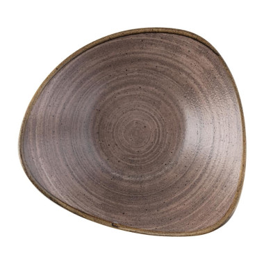 Bols triangulaires Stonecast Raw Lotus Brown 229mm (Lot de 12) - Churchill
