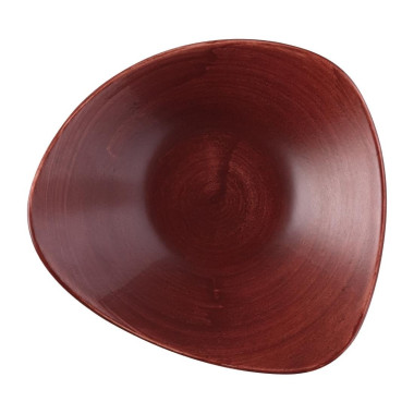 Bols triangulaires Stonecast Patina Lotus Red Rust 235mm (Lot de 12) - Churchill