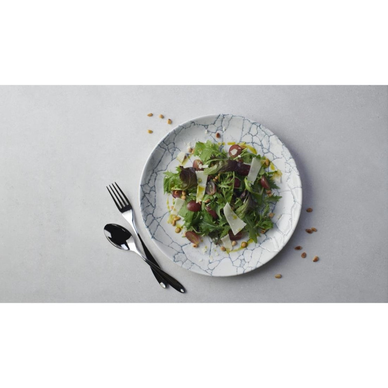 Assiettes rondes Studio Prints Kintsugi Pearl Evolve Grey 260mm (Lot de 12) - Churchill