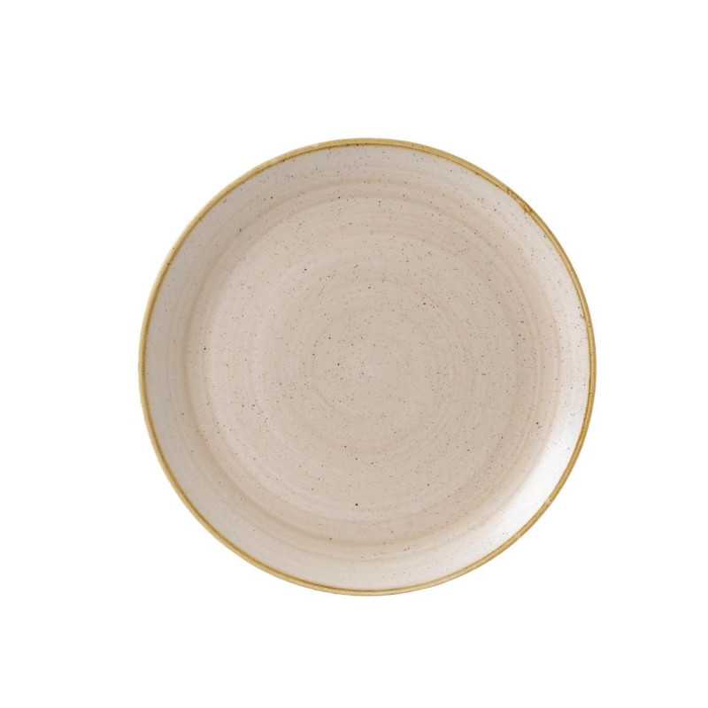 Assiettes rondes Stonecast Nutmeg Cream 324mm (Lot de 6) - Churchill