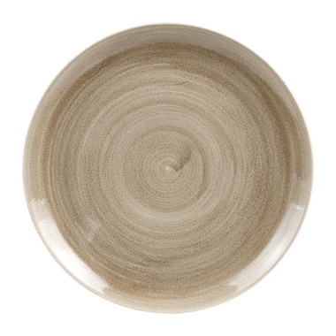 Assiettes rondes Stonecast Patina Antique Taupe 288mm (Lot de 10) - Churchill