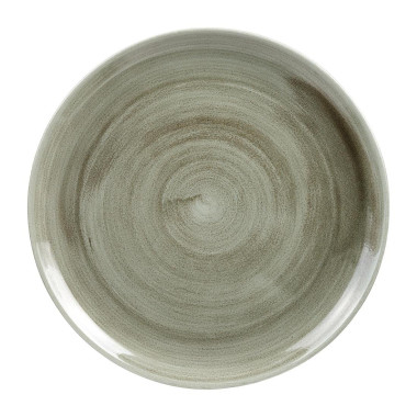 Assiettes rondes Stonecast Patina Antique Green 288mm (Lot de 12) - Churchill