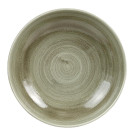 Assiettes coupes rondes Stonecast Patina Antique Green 182mm (Lot de 12) - Churchill