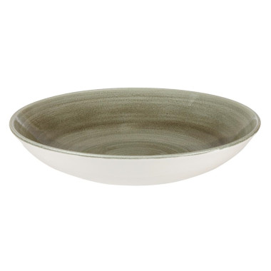Assiettes coupes rondes Stonecast Patina Antique Green 182mm (Lot de 12) - Churchill