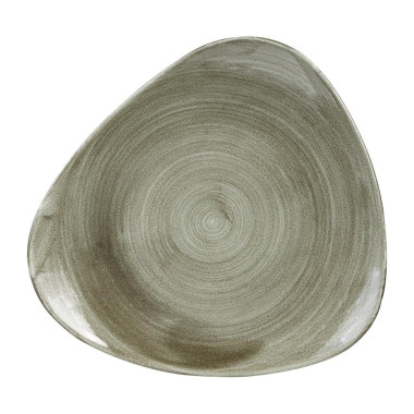 Assiettes triangulaires Stonecast Patina Antique Green 311mm (Lot de 6) - Churchill