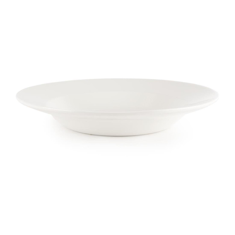 Assiette à pâtes blanche (Lot de 12) - Churchill
