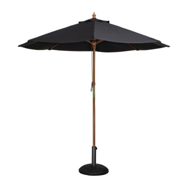 Parasol rond noir 2,5m - Bolero