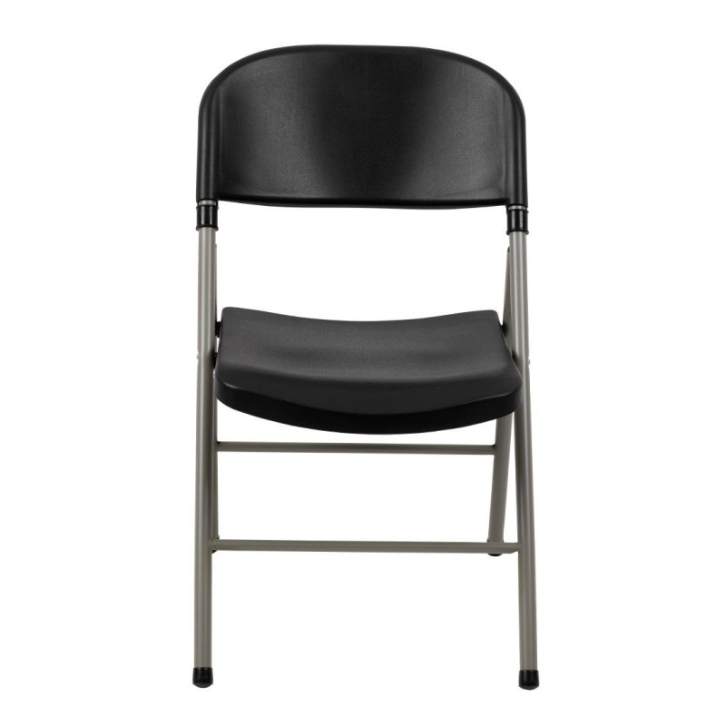 Chaises pliantes noires et grises (Lot de 2) - Bolero