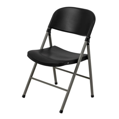 Chaises pliantes noires et grises (Lot de 2) - Bolero
