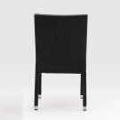 Chaises en rotin PE anthracite (Lot de 4) - Bolero