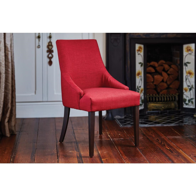 Chaises de restauration Finesse rouge foncé (lot de 2) - Bolero
