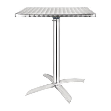 Table inox carrée à plateau basculant 600mm - Bolero
