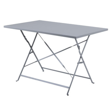 Table de terrasse pliable grise 1100 x 700mm - Bolero