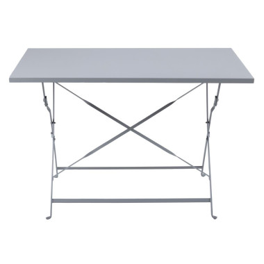 Table de terrasse pliable grise 1100 x 700mm - Bolero