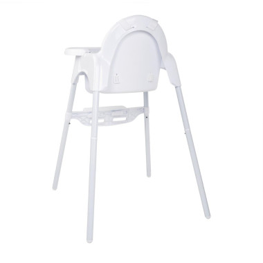 Chaise haute bébé blanc brillant - Bolero