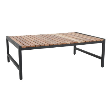 Table basse en acier et acacia 1 200x800mm - Bolero