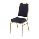 Chaises de banquet à dossier carré bleues (Lot de 4) - Bolero