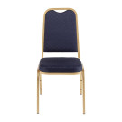 Chaises de banquet à dossier carré bleues (Lot de 4) - Bolero