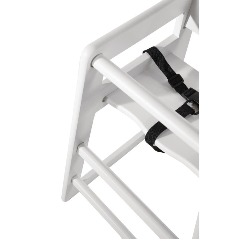 Chaise haute en bois blanche - Bolero