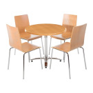 Pied de table 4 pieds en aluminium - Bolero