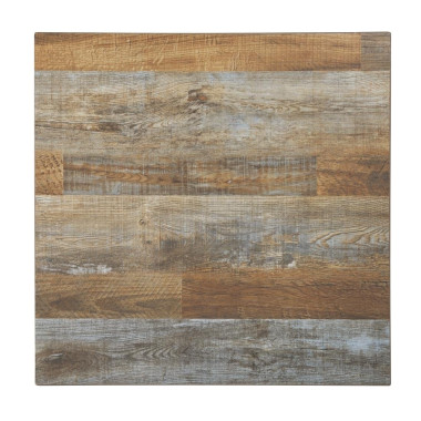 Plateau de table carré effet bois vieilli - 60 cm - Bolero