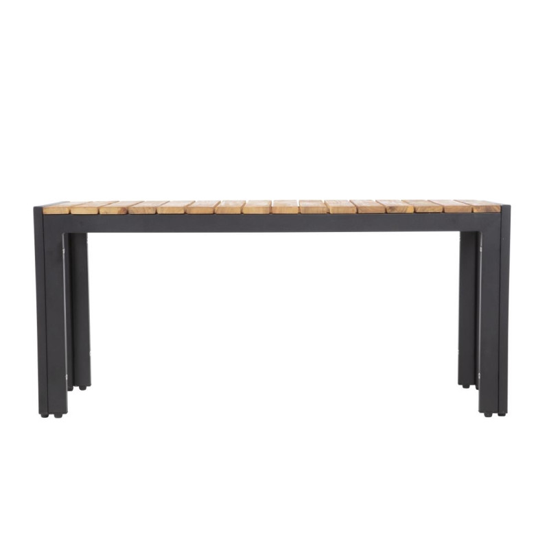 Bancs en acier et acacia 100 cm (lot de 2) - Bolero