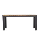 Bancs en acier et acacia 100 cm (lot de 2) - Bolero