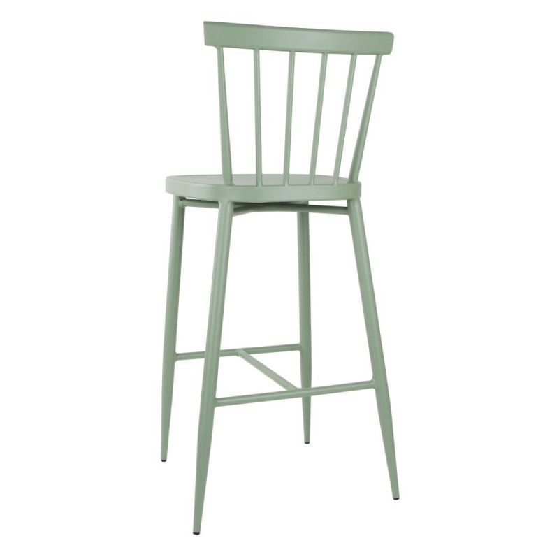 Tabourets hauts en aluminium Windsor verts (lot de 2) - Bolero