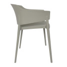 Fauteuils Lorenzo Café gris (lot de 2) - Bolero