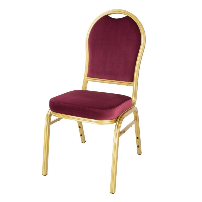 Chaises de banquet bordeaux Regal (lot de 4) - Bolero