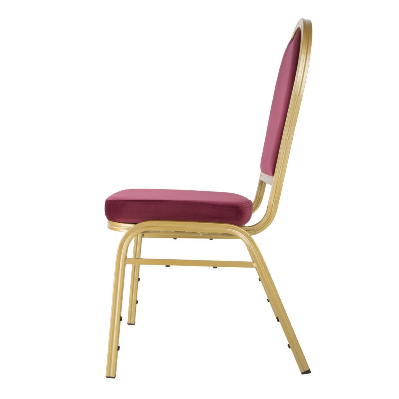 Chaises de banquet bordeaux Regal (lot de 4) - Bolero
