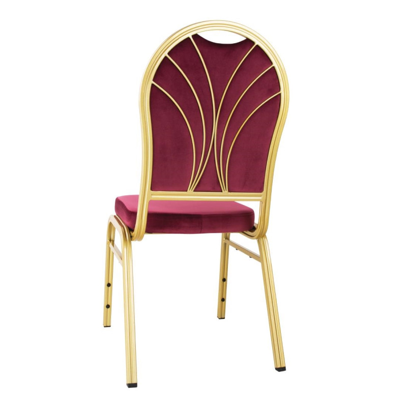 Chaises de banquet bordeaux Regal (lot de 4) - Bolero