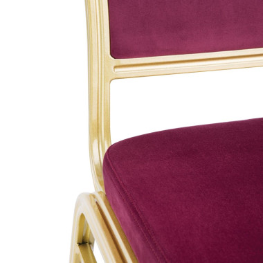 Chaises de banquet bordeaux Regal (lot de 4) - Bolero