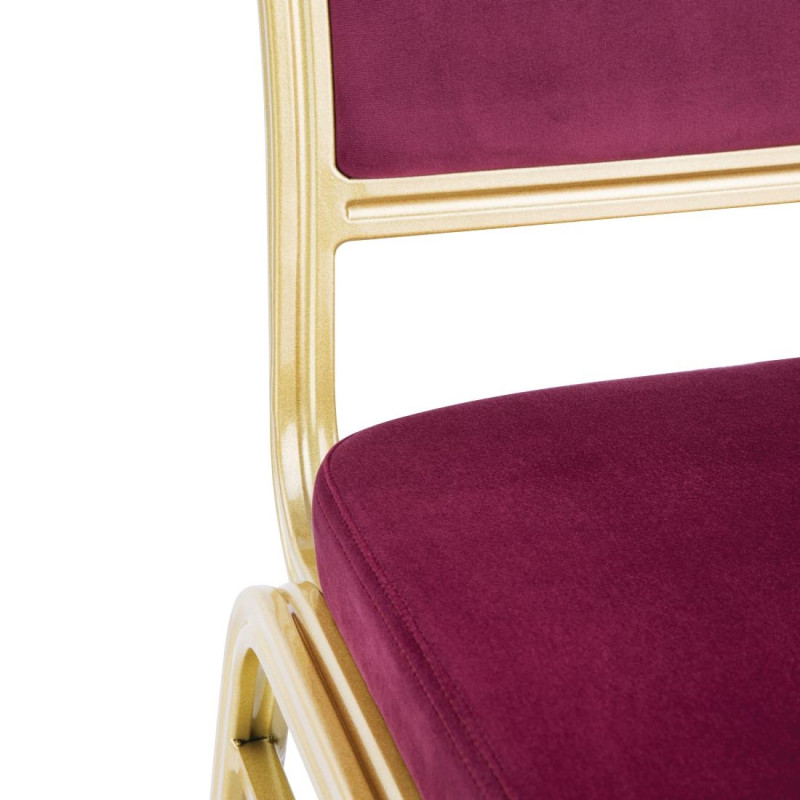 Chaises de banquet bordeaux Regal (lot de 4) - Bolero
